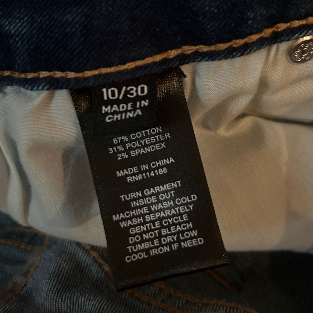 Frye women’s Stonewash Straight Leg Jeans Blue Size 10 Inseam 28 - Picture 10 of 11